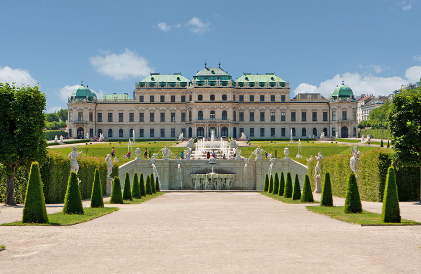 Das Schloss Belvedere als interessanter Ort in Wien