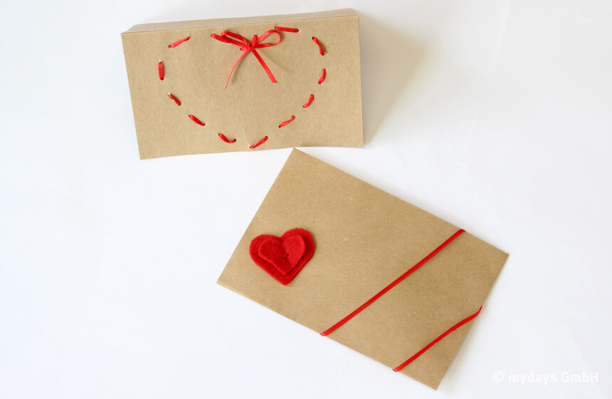 romantische Valentinskarten - DIY
